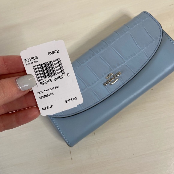 Coach Handbags - Brand NEW Coach Blue Wallet